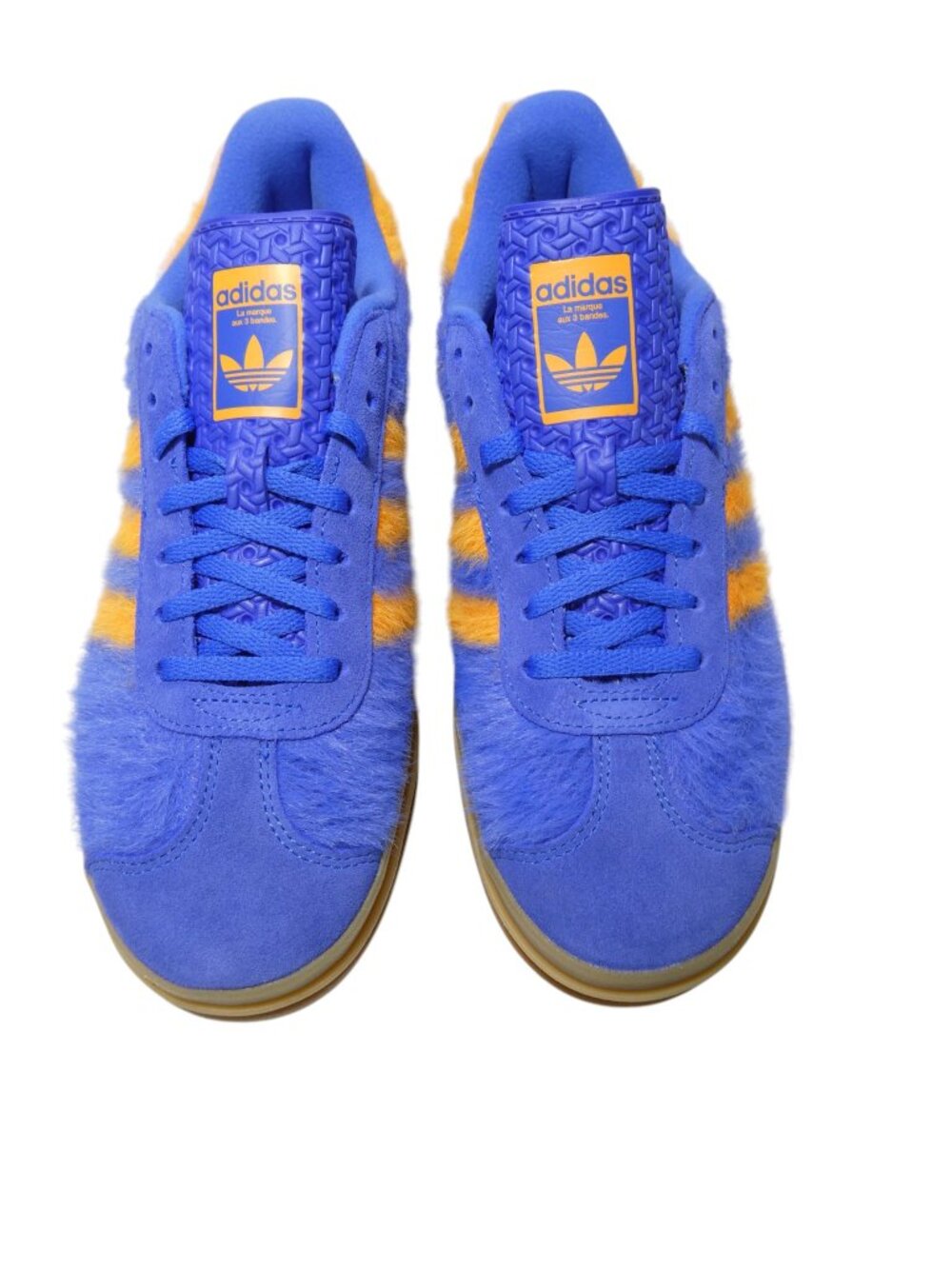 Adidas Women’s Gazelle Bold JS3906 Blue Orange Platform Sneakers Size 9 Lace Up - Picture 3 of 11